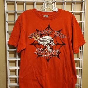 Liquid blue Y2K biker T-shirt